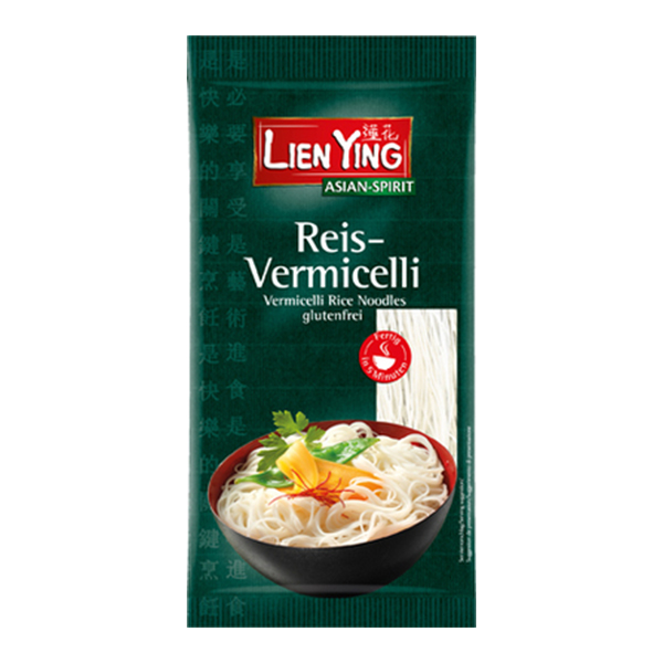 Noodles (taietei) din orez Vermicelli (fara gluten) Lien Ying – 250 g